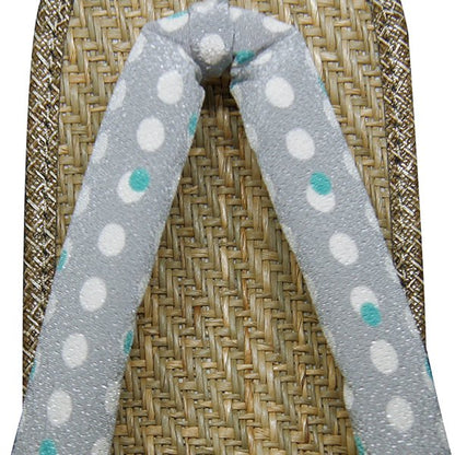 ちりめんドットグレー